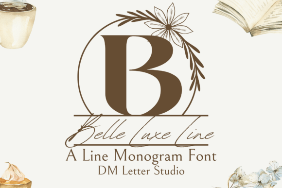 Belle Luxe Line Monogram: A Font for Refined Digital Branding