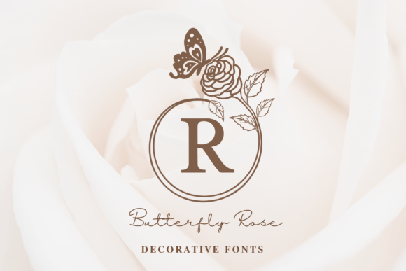Butterfly Rose Monogram: A Font That Elevates Your Brand