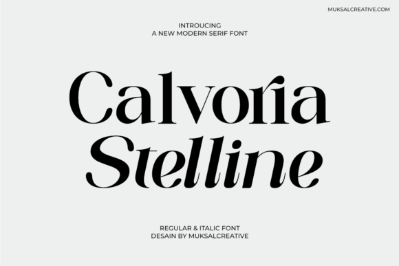 Calvoria Stelline: A Serif Font for Editorial Elegance
