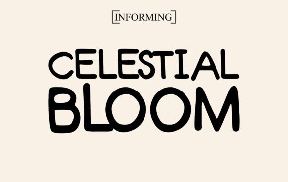 Celestial Bloom: A Font That Elevates Editorial Design