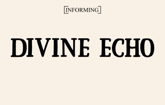 Divine Echo: A Font That Elevates Your Brand