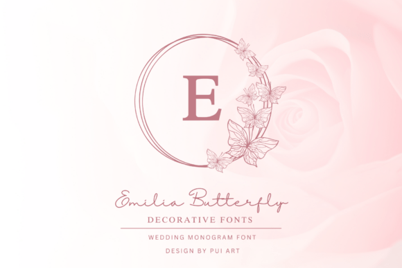 Emilia Butterfly Monogram: A Font with Character