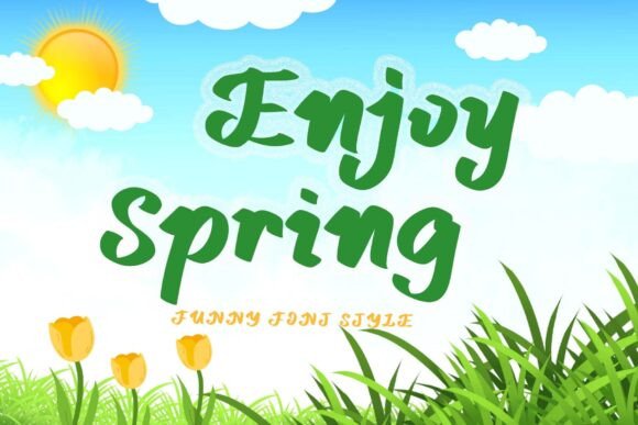 Enjoy Spring: A Designer’s Take on a Fresh Typographic Statement