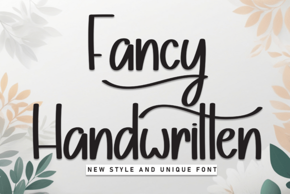 Fancy Handwritten: A Versatile Script Font for Editorial Design