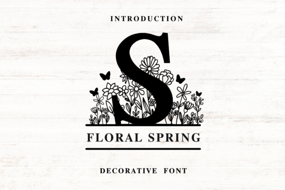 Floral Spring Monogram: A Designer’s Take on Elegance and Minimalism
