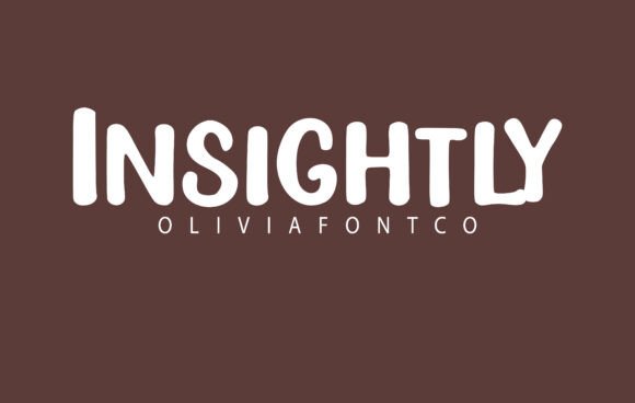 Insightly: A Handwritten Font for Editorial Elegance