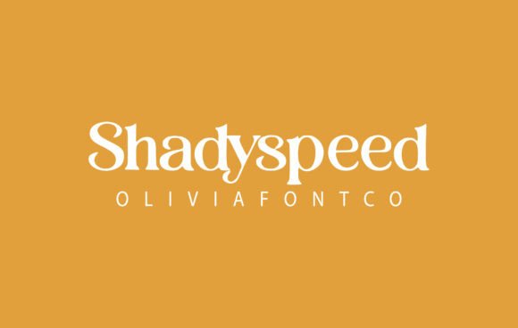 Shadyspeed: A Serif Font with a Romantic Handwritten Soul